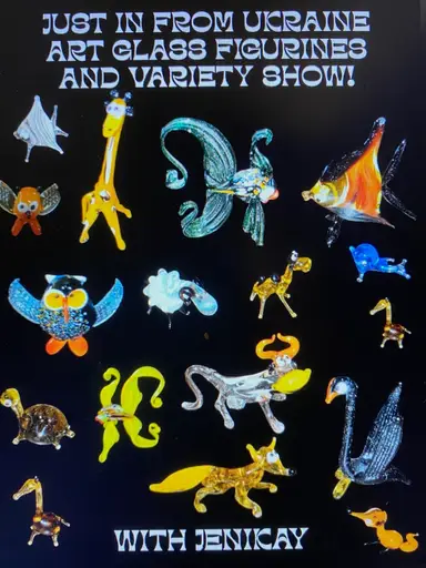Just In From Ukraine Hand Blown Glass Figures
