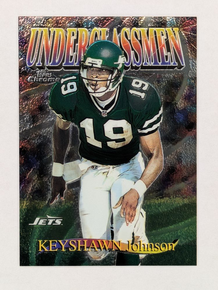 Keyshawn Johnson 1997 Topps Chrome Underclassmen #U4 Jets Bucs USC Trojans