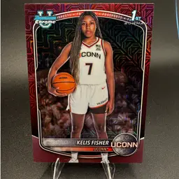 Kelis Fisher #/275 2025-26 Bowman Basketball University Of Connecticut