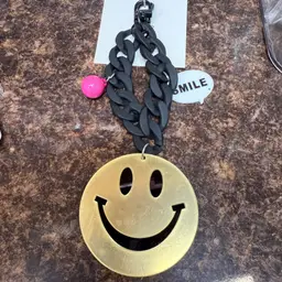 Smiley Face Bag Charm