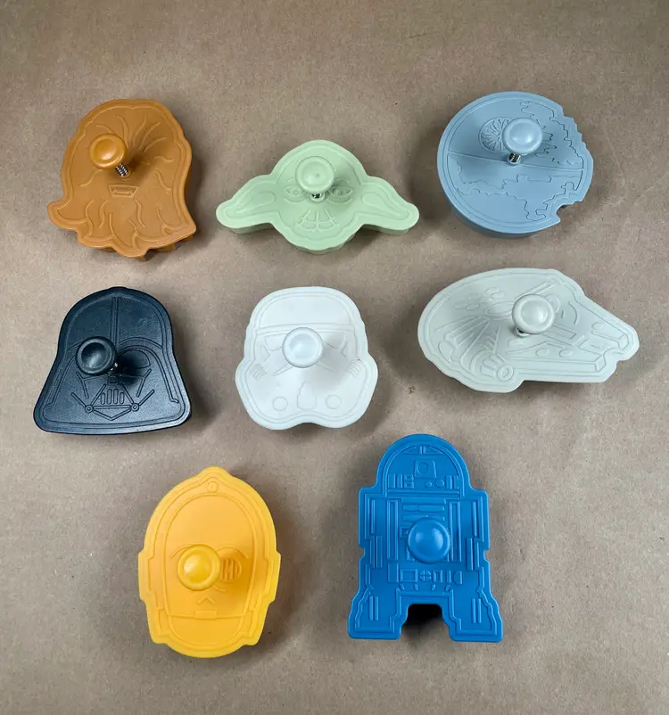 Star Wars Cookie Cutters Press plus Frozen Cookie Cutters Press Williams Sonoma