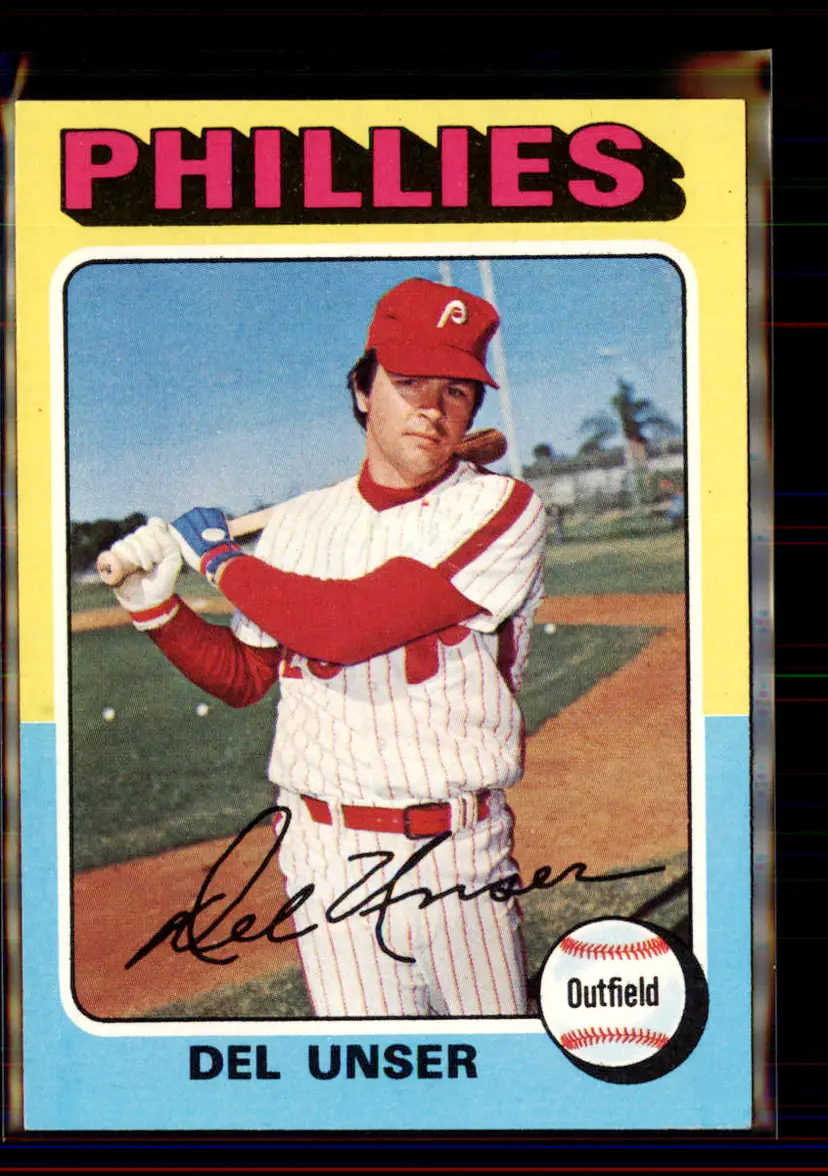 Del Unser 1975 Topps #138 - Philadelphia Phillies - (pk4-90)