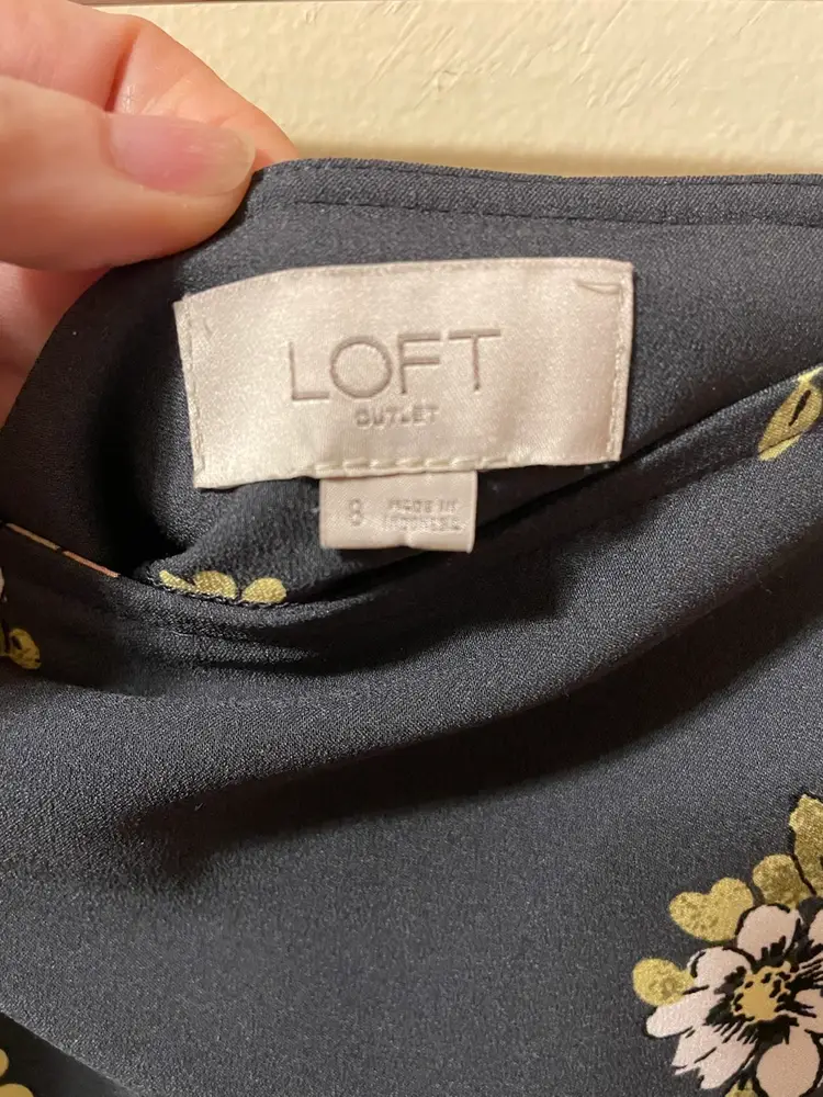 LOFT Outlet Floral Skater Skirt