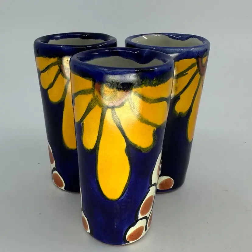 Mexican Talavera Shot Cups Set/3