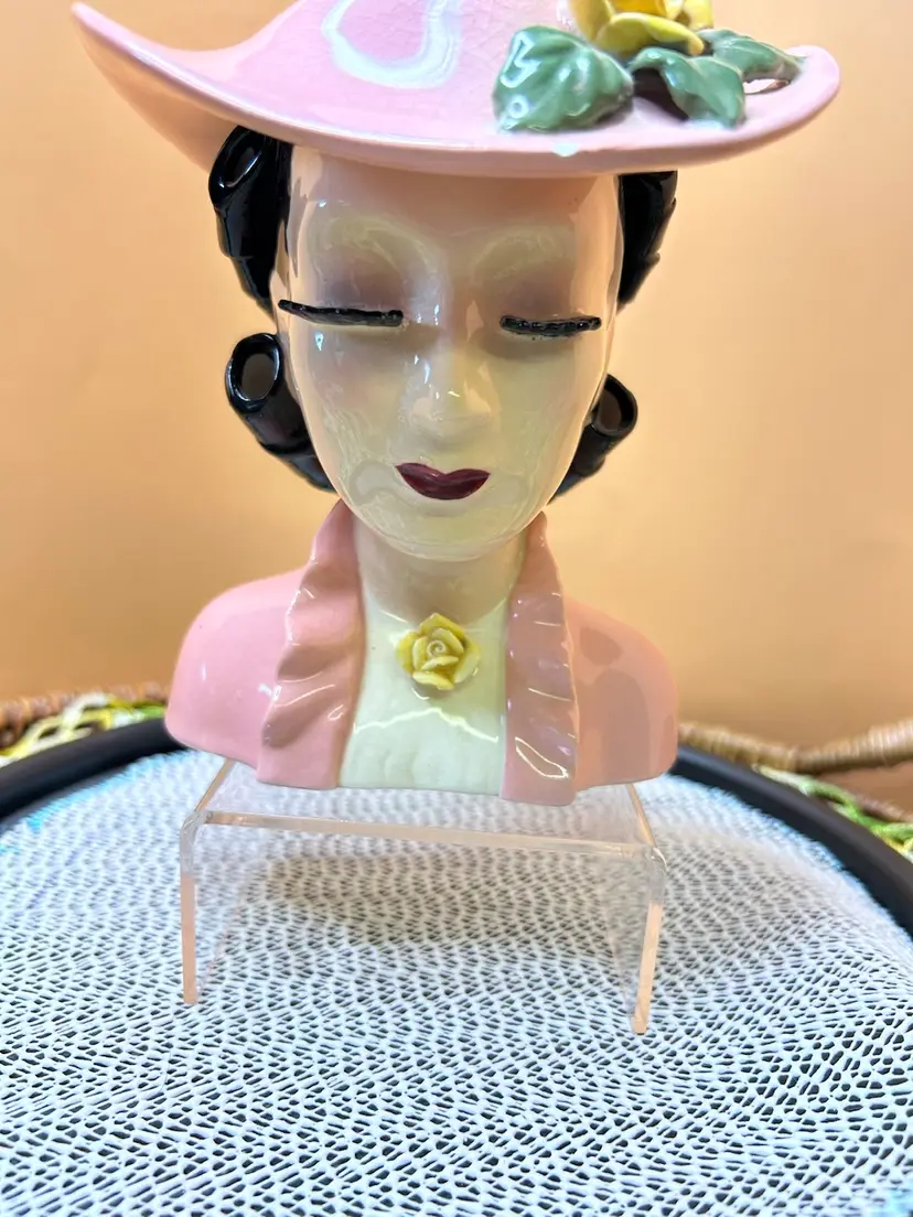 Vintage Napco Lady Head Vase