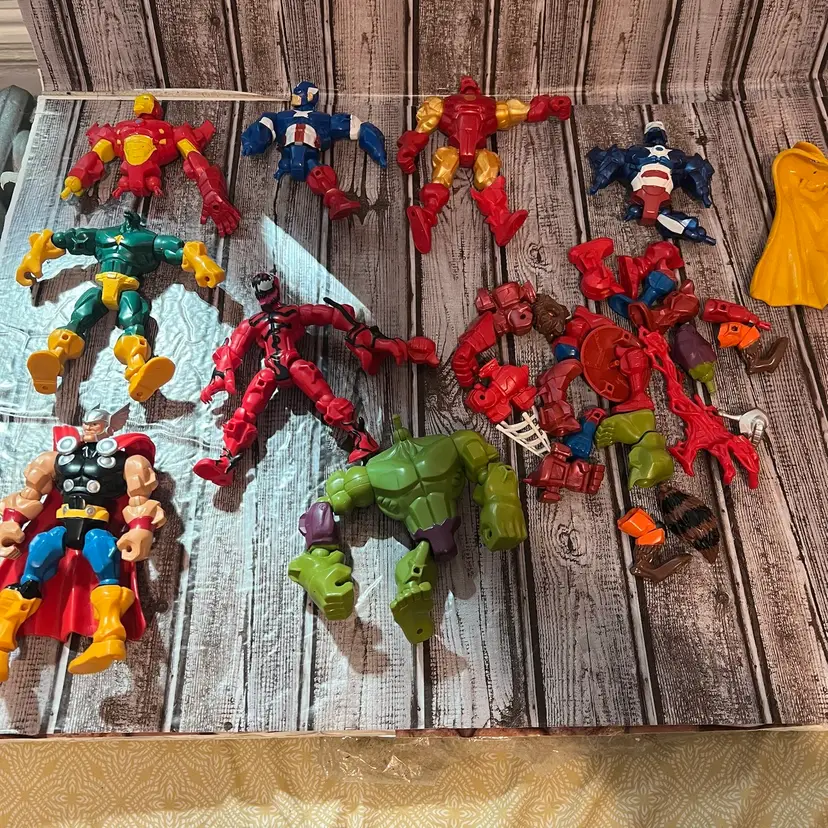 Hasbro Marvel  Superhero Villain Star Wars Build A Figure Lot 6.5" mid condition