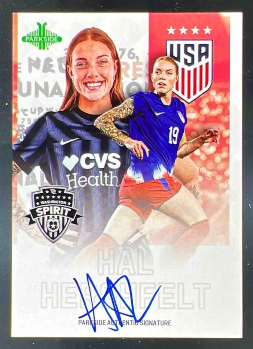 Hal Hershfelt 2025 Parkside Club And Country Signature Series Autograph USWNT Soccer Card