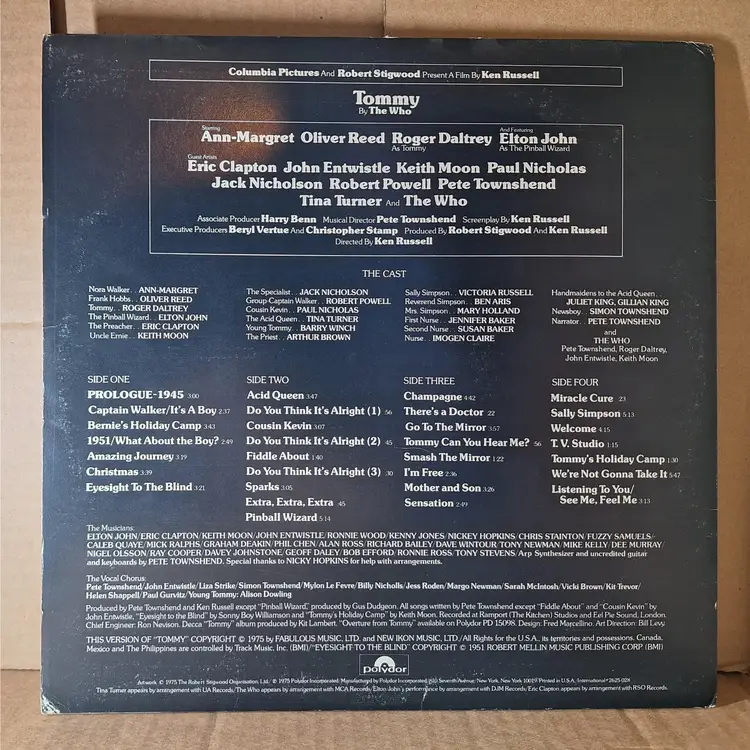 Soundtrack album Tommy the Movie various artists