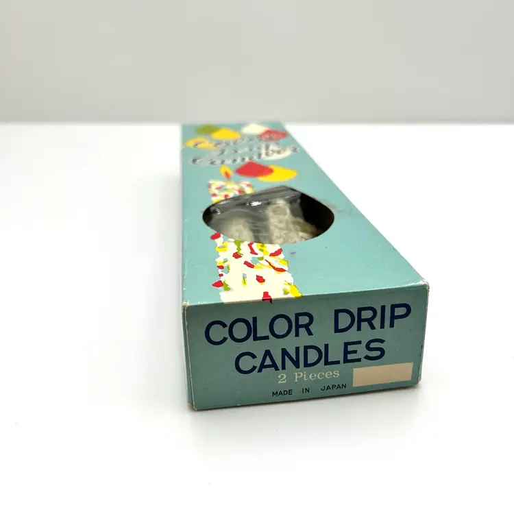 Color Drip Vintage New In Box Candles