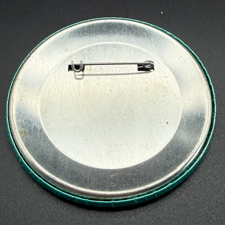 Vintage Red Nose Day Button Pin Pinback Chicken Fun Novelty Charity 3"