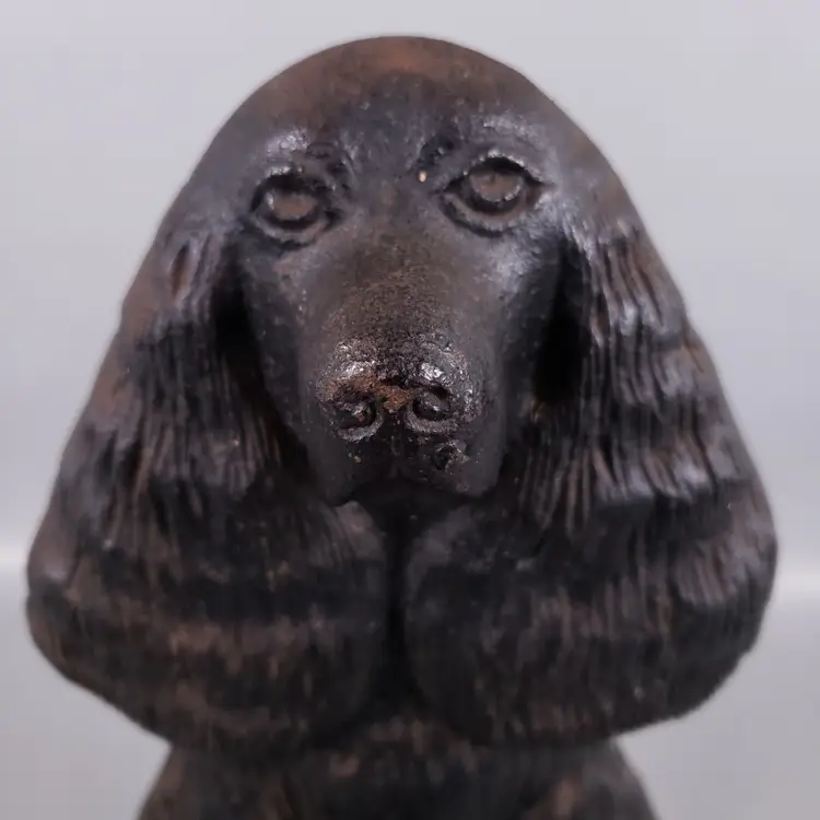 Vintage METALCRAFTERS VA 1949 DREAM BOY Cast Iron Dog Cocker Spaniel DOORSTOP