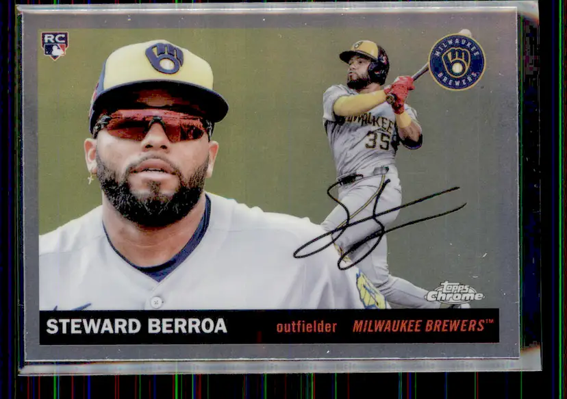 Steward Berroa 2025 Topps Chrome Platinum Anniversary #335 - Milwaukee Brewers - (153-380)