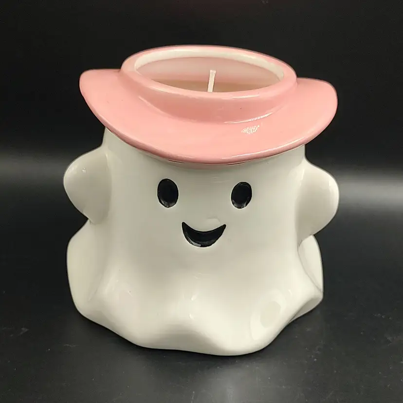 Jubille Home Pink Cowboy Toasted Marshmallow Ghost Candle