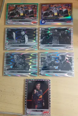 Lot of 29 Formula 1 cards. 1 #'d, parallels, inserts +. Letter P.