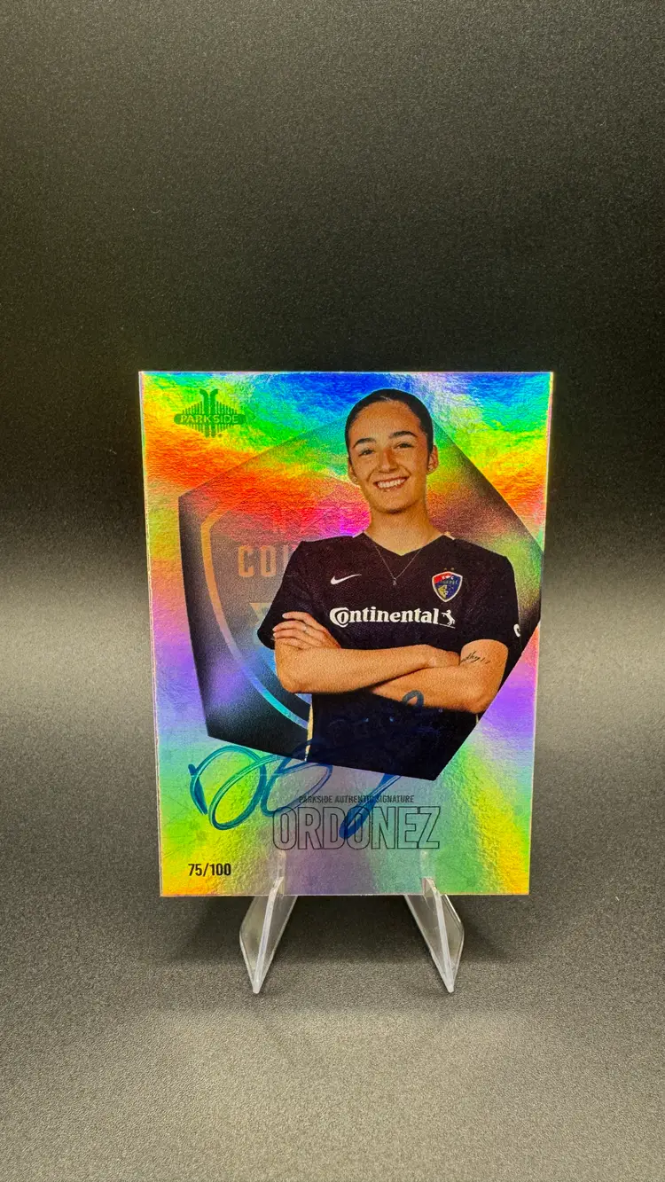 Diana Ordonez 2022 Parkside NWSL Signature Series Auto 75/100 - North Carolina Courage