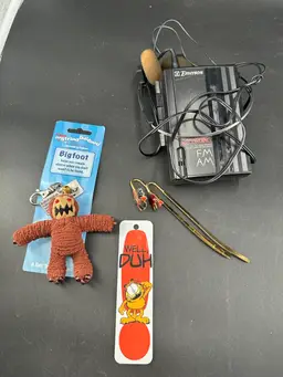 #2 Miscellaneous Lot(Garfield, Bigfoot, Vintage Emerson) Cassette Player Works Just Records In High Speed