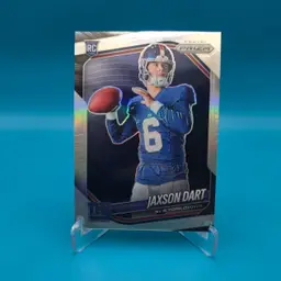Jaxson Dart 2025 Prizm Rookie Silver Prizm Image Variation SP RC New York Giants