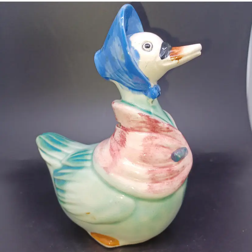 Vintage 1951 Styson Mother Goose Ceramic Bank Japan