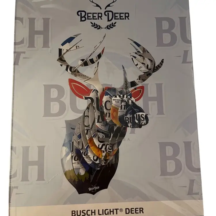 Beer Deer Busch Light Cardboard Wall Mount New In Package