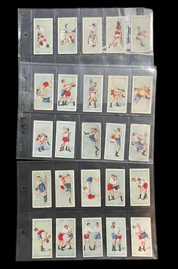 55. Complete Set Of 25 1913 Player Wrestling & Ju-Jitsu Cards