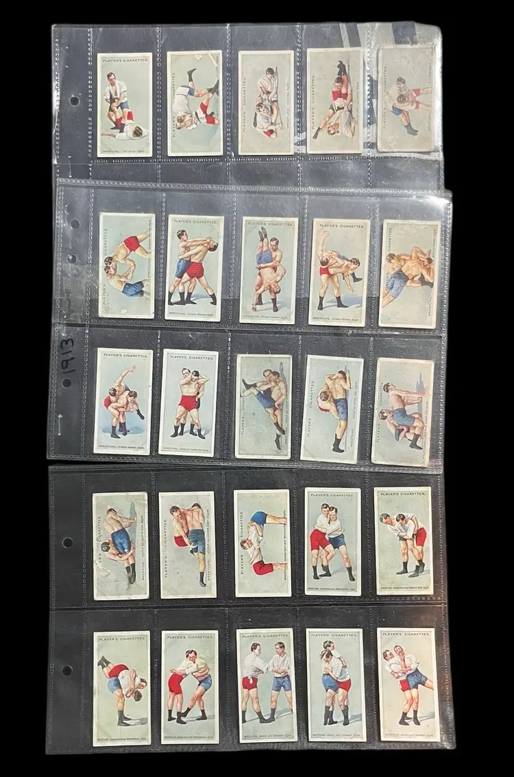 55. Complete Set Of 25 1913 Player Wrestling & Ju-Jitsu Cards