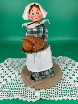 Vintage Annalee Pilgrim Thanksgiving Doll