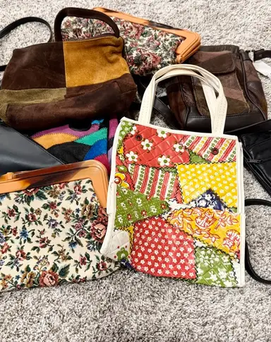 Vintage Bags/Purses!Vintage Jewelry If Time!