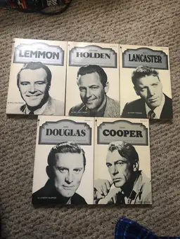 Vintage 70s Pyramid Book Lot (5) - Cooper, Douglas, Lancaster, Holden, Lemmon