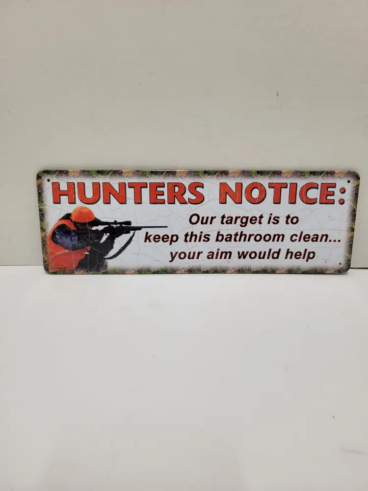 hunters notice sign