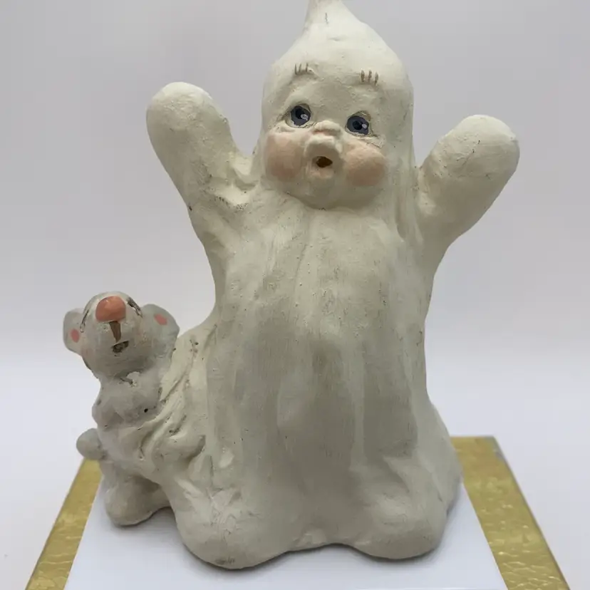 Vintage Dreamsicles Boo Hoo Halloween Baby Ghost Mouse Figurine