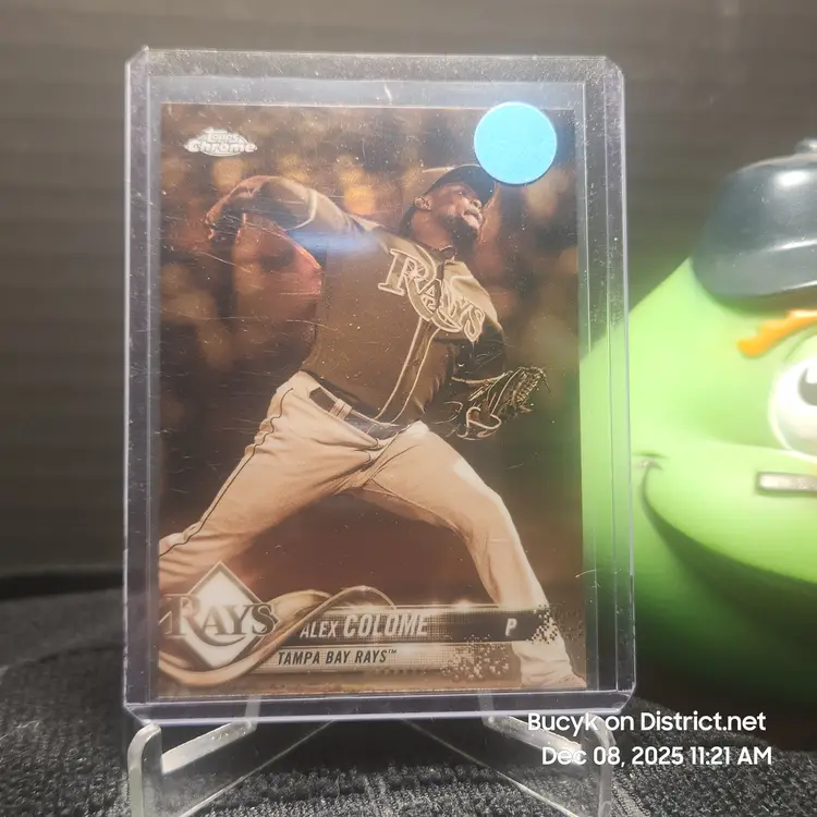 2018 Topps Chrome Sepia - Alex Colome Tampa Bay Rays