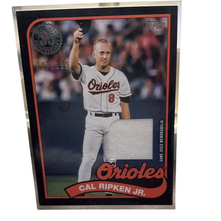 Cal Ripken jr Topps 1989 Baseball Relic
2024 Topps Update Series 107/199