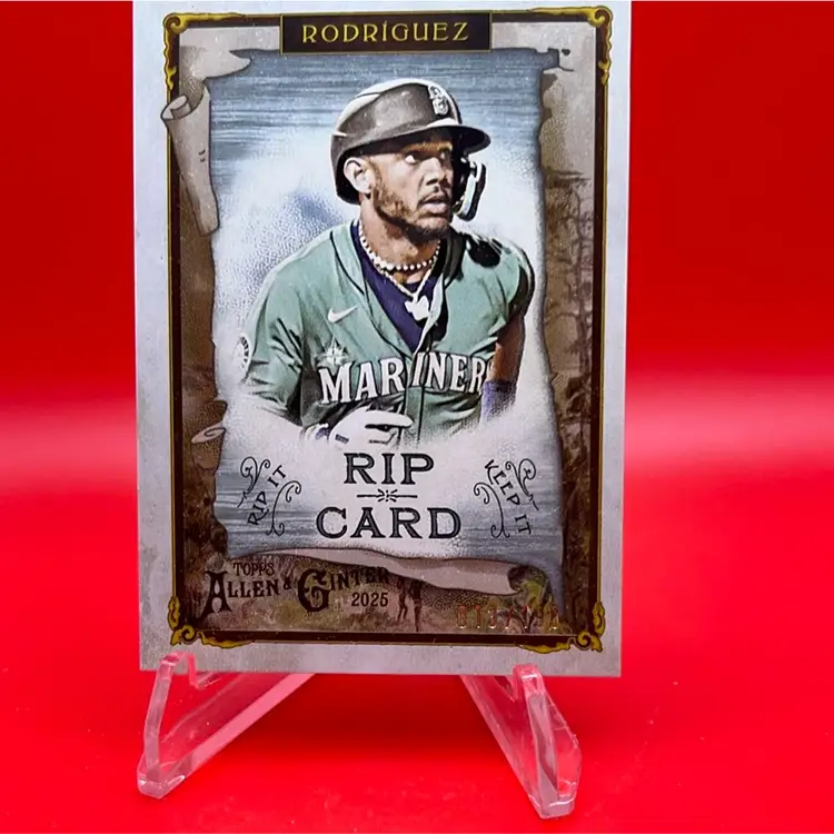 Julio Rodriguez 2025 Topps Allen & Ginter Rip Card 23/199 Unripped