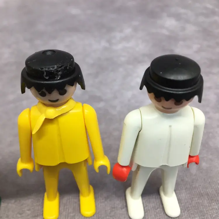 6 Playmobil Geobra 1974 Figures Vintage- See pictures & Read Description