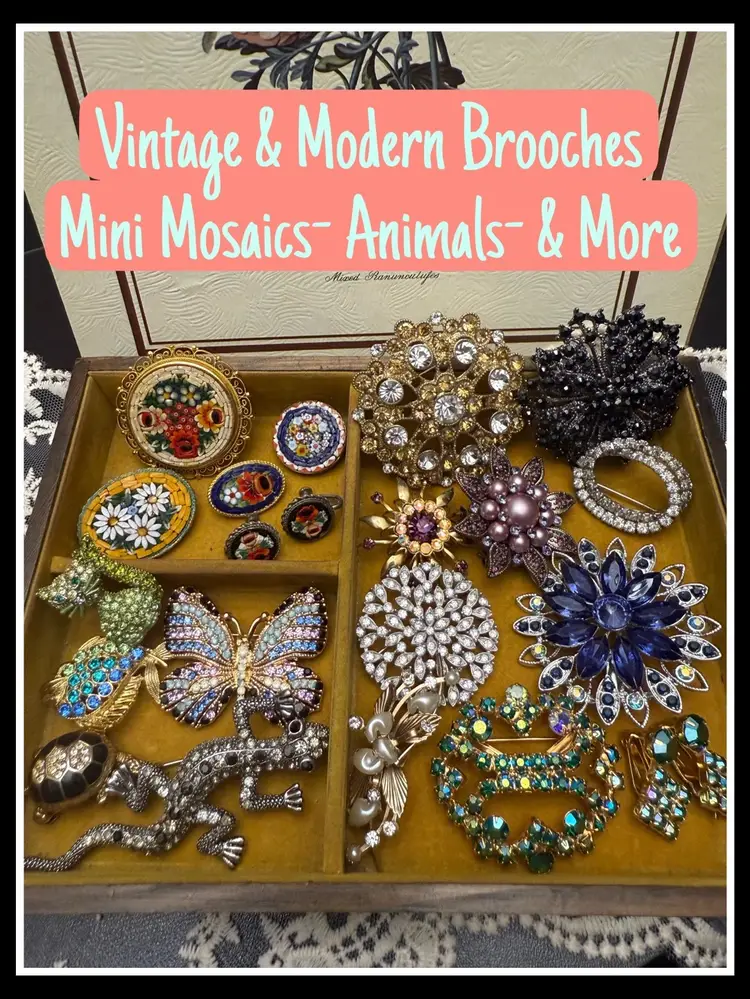 Brooches- Mini Mosaics - Craft Bags