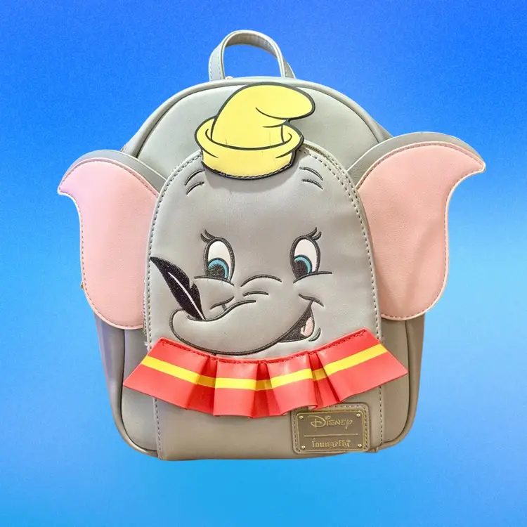 Loungefly Exclusive Disney Dumbo 80th Anniversary Cosplay Vegan Leather Mini Backpack NWT