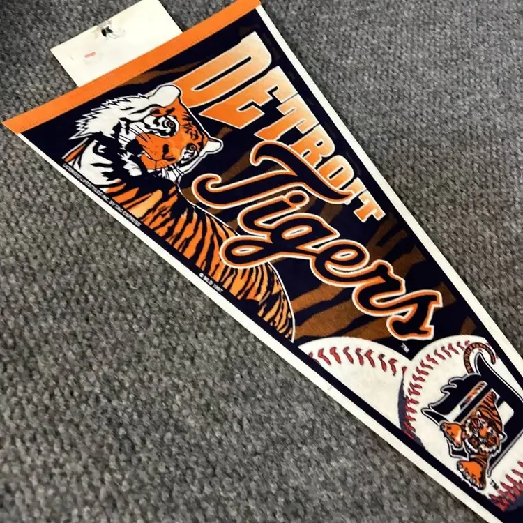 Vtg Felt Pennant Detroit Tigers 1997 Tag Express