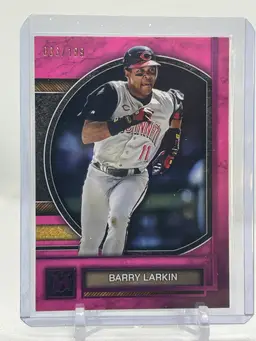 Barry Larkin 2025 Topps Museum Collection Pink Parallel /199 Minnesota Twins
