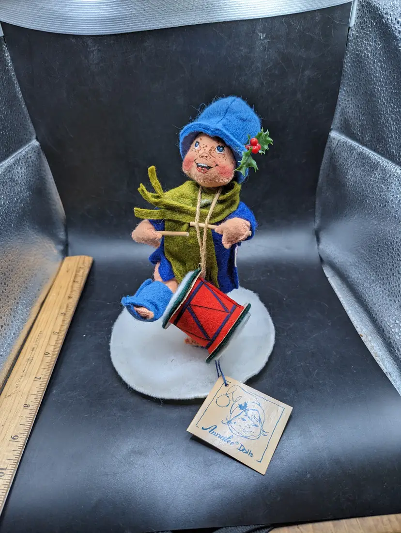 Vintage 1991 AnnaLee Drummer Boy Figurine With Original Tag