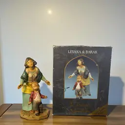 Fontanini Nativity Village Italy Levana & Barak 5" 2001 Limited Edition