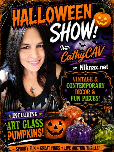 HALLOWEEN 🎃 👻 SHOW! With Art Glass Halloween Paperweights & Pumpkins, Home Decor & Much More, Incl. Autumn/Fall Decor!