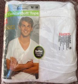 New Haines V-Neck ComfortSoft Tops Sz Medium