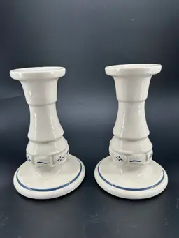 PAIR OF LONGABERGER VOTIVE CANDLE HOLDERS