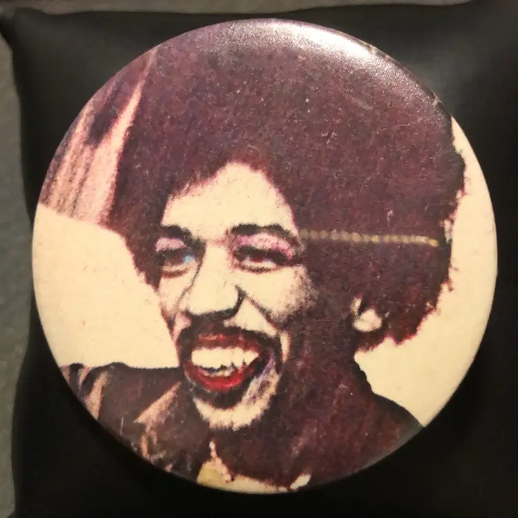 Vintage Jimi Hendrix Pinback Button Pin