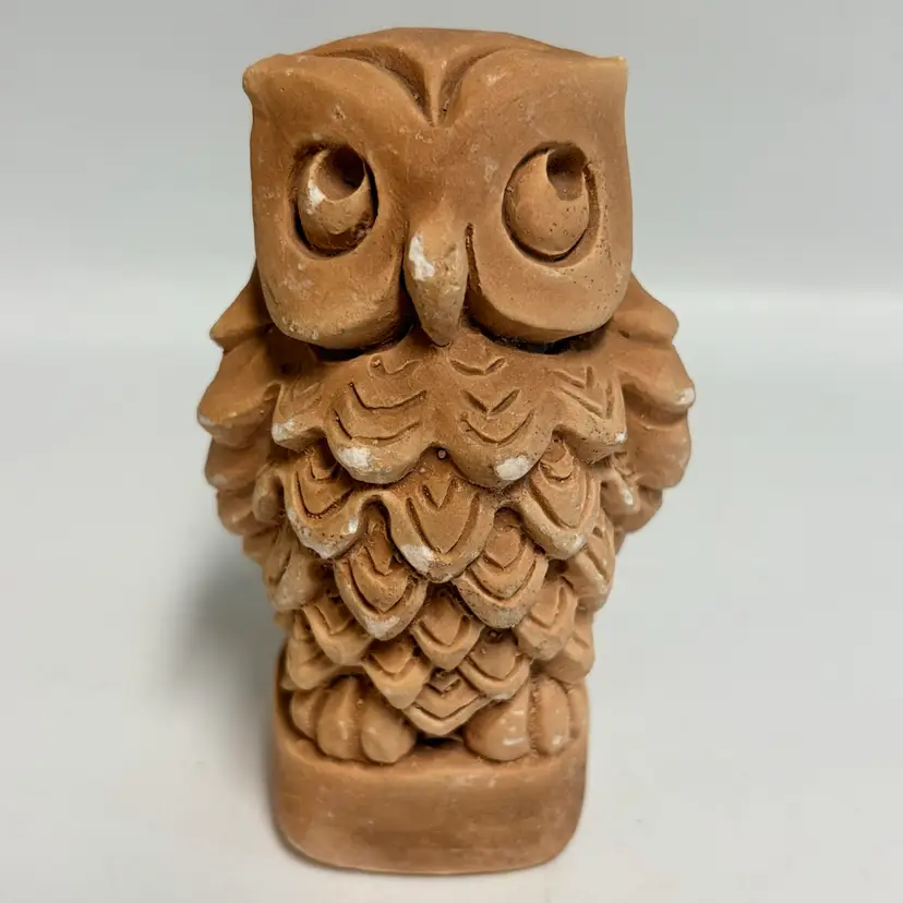 Chalk-ware 🦉Owl- Vintage Chalk-ware- Mid Century- 3.5 Inch Mold 357 Portugal