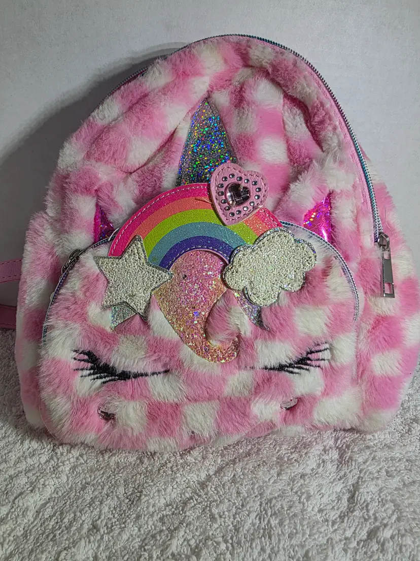 OMG Accessories Miss Gwen Unicorn Plush Mini Backpack 10"