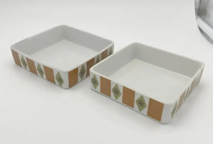 VTG MCM Two (2) Trinket Dishes  Forum International 60s!
