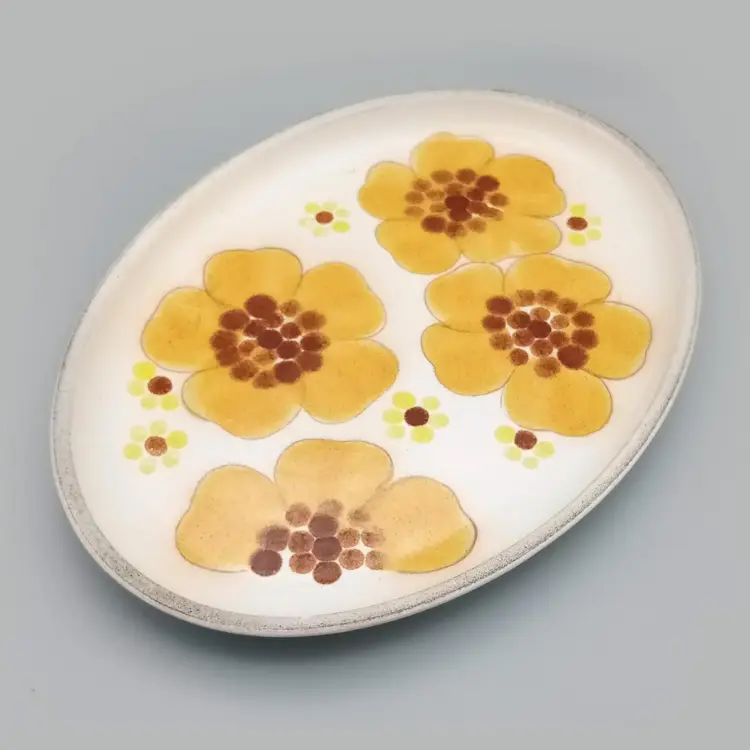 Vintage Denby Pottery Minstrel Serving Platter English Pottery 1970s BOHO Decor