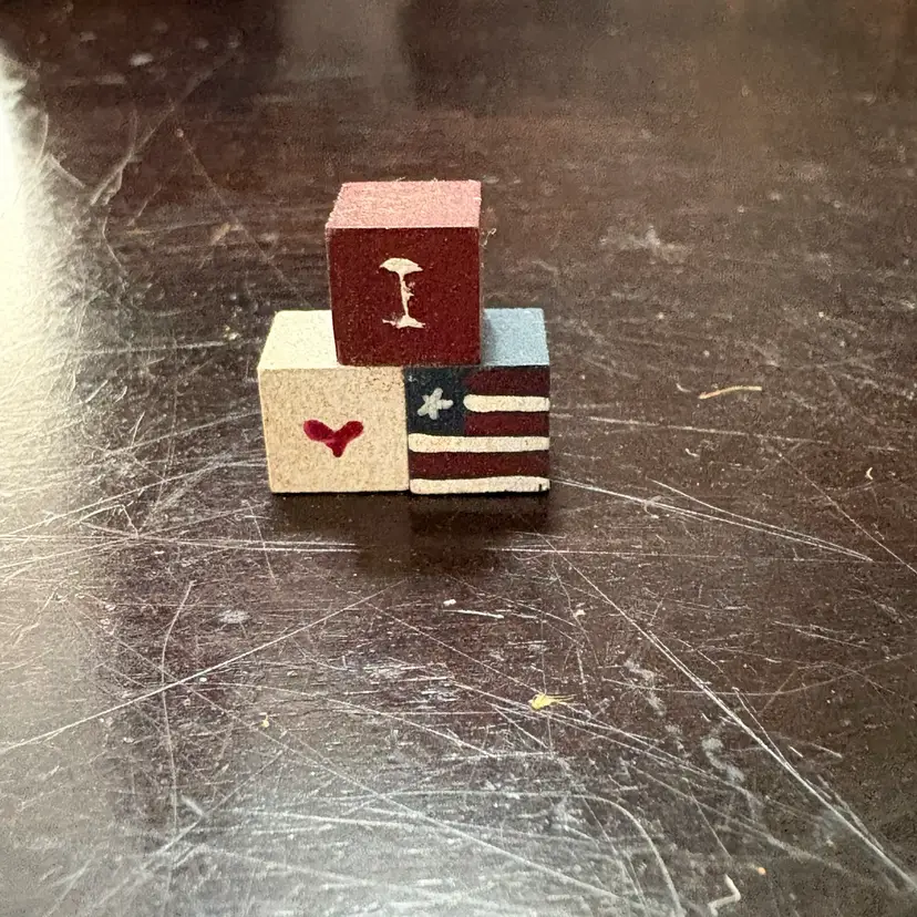 I Love USA blocks