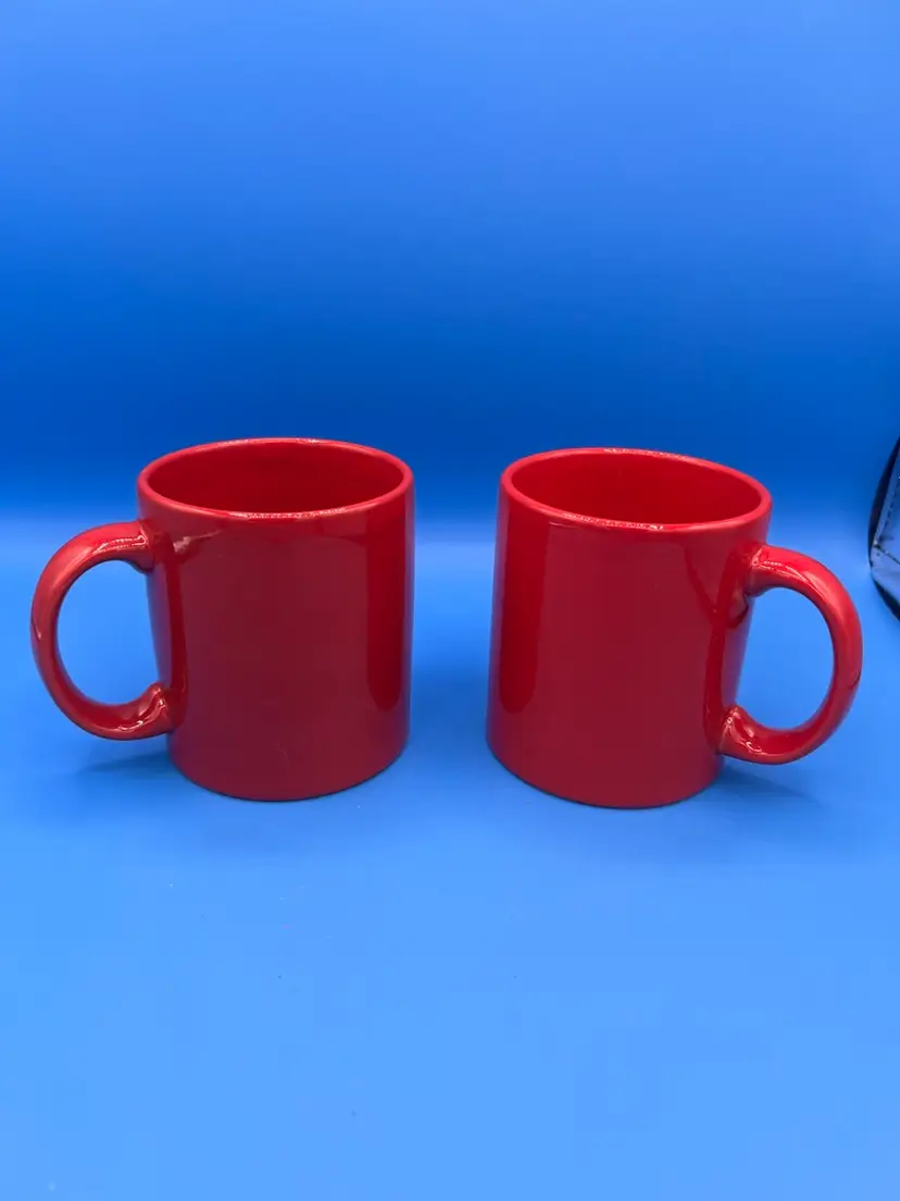WAECHTERSBACH GERMANY Red mugs - Set Of 2